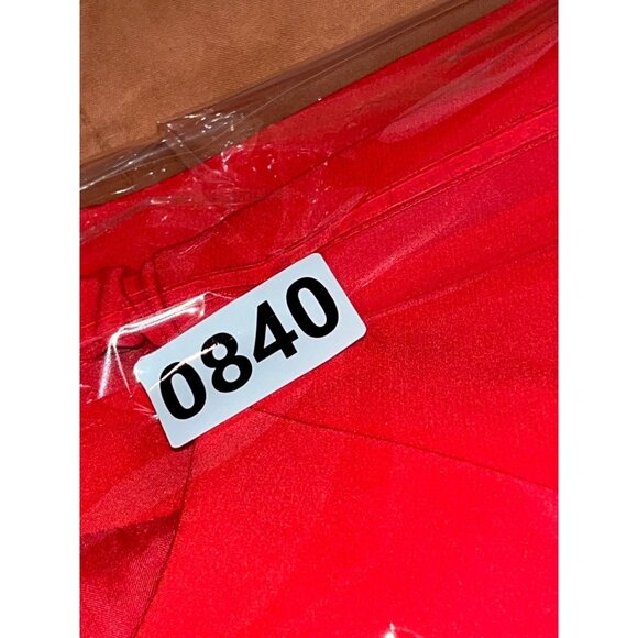 MILLY Square Neeck  Red Mini Dress Size 8 Womens - Picture 9 of 9